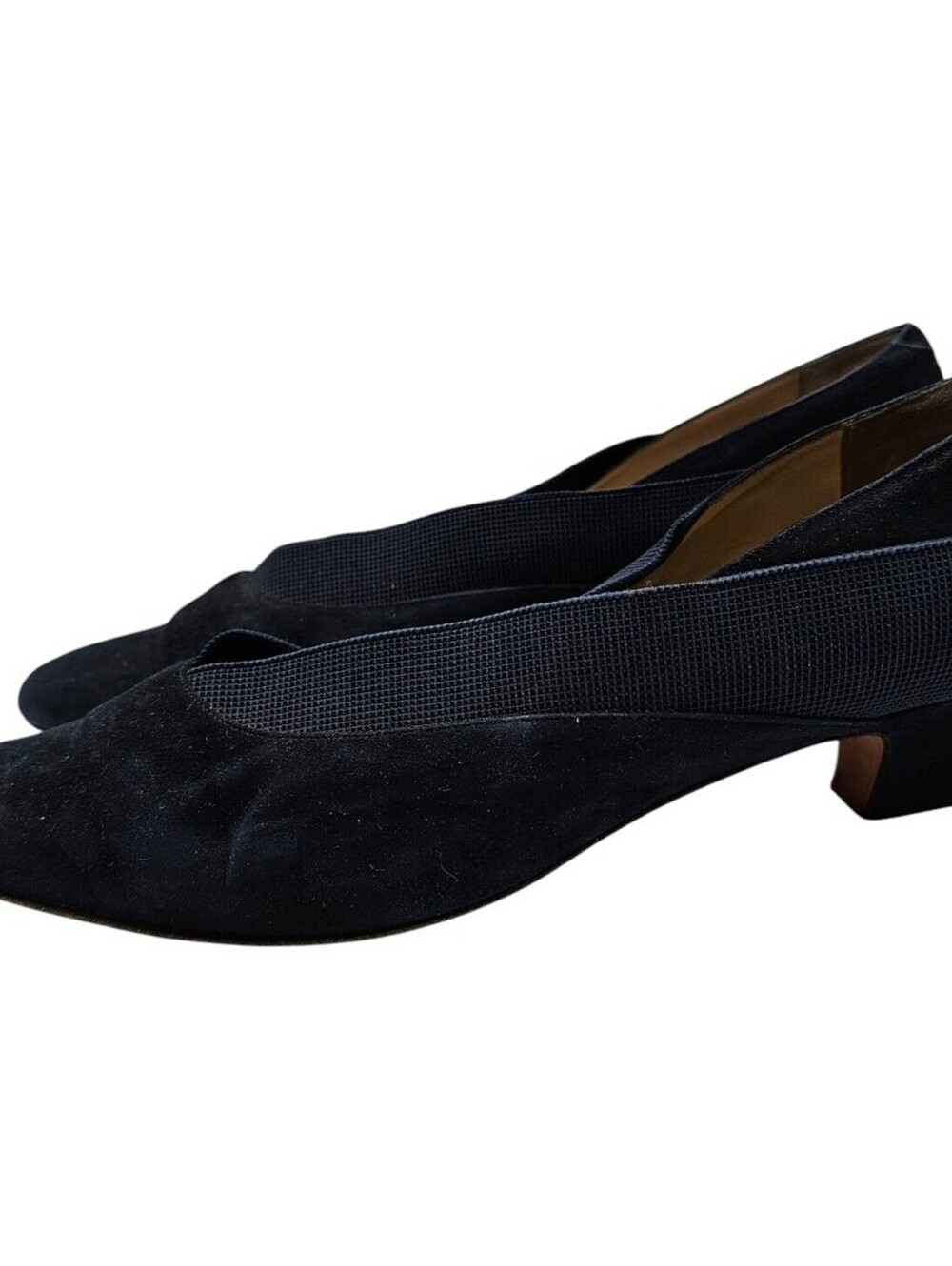 Sesto Meucci Shoes Sz 9M Pumps BLUE Suede Slip On Heels Italy